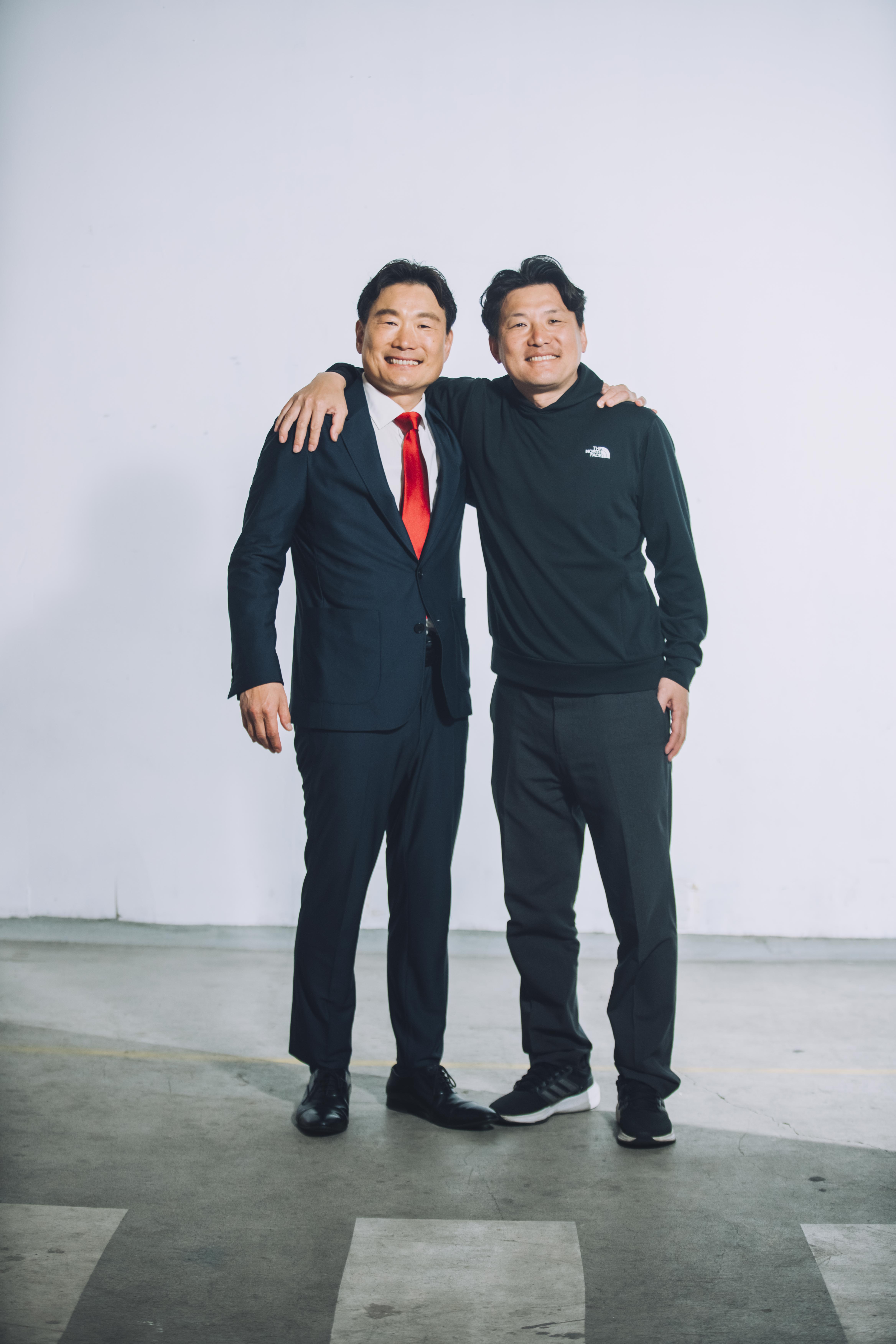 津田剛社長と津田豊専務